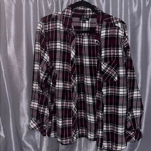 Well Worn Burgundy Plaid Shirt